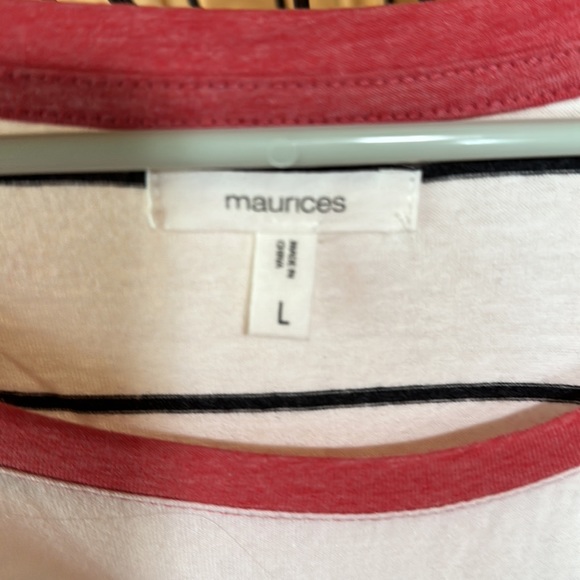 Maurices raglan tee NWOT - Picture 2 of 6
